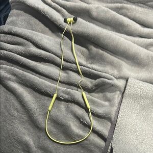 Yellow Earbud Headphones with Tangle-Free Cable